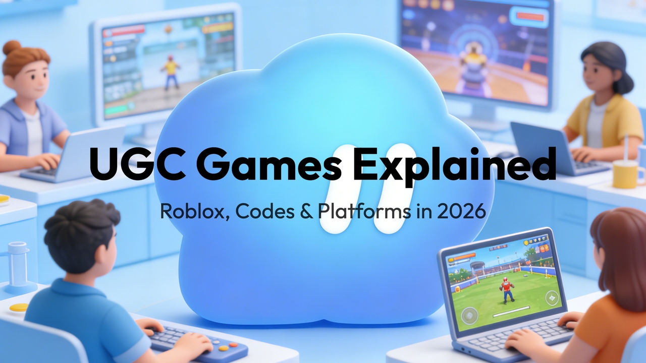 Guia de Jogos UGC: Roblox, Códigos e Plataformas em 2026